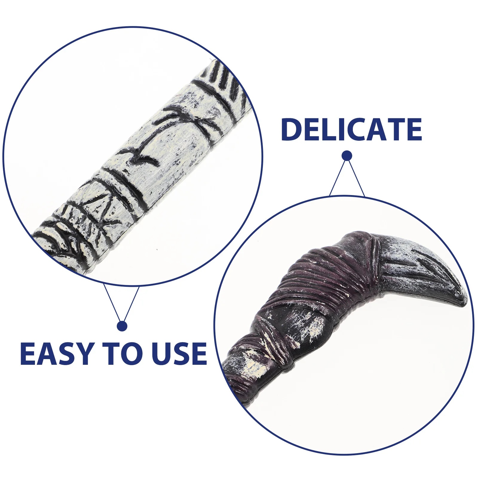 دعامة المنجل البلاستيكية الواقعية للحفلات التنكرية للهالوين غريم ريبر ملحق مخيف تحت عنوان الأحداث للبالغين