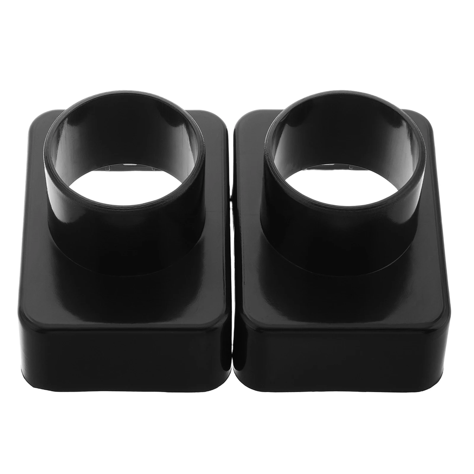 

2pcs Air Conditioner Outlet Connection Vent Duct Black Car HVAC Hose Adapter Fitting Durability Easy Installation Automotive