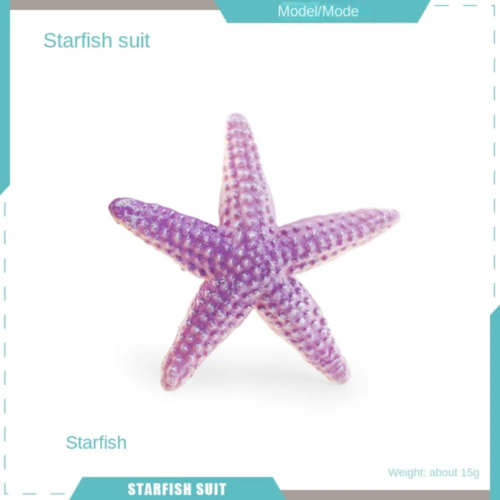 Estatuilla de animales del océano realista, medusas, estrella de mar, Coral, anémonas, modelo de vida marina, colección de figuras de acción, juguetes educativos para niños