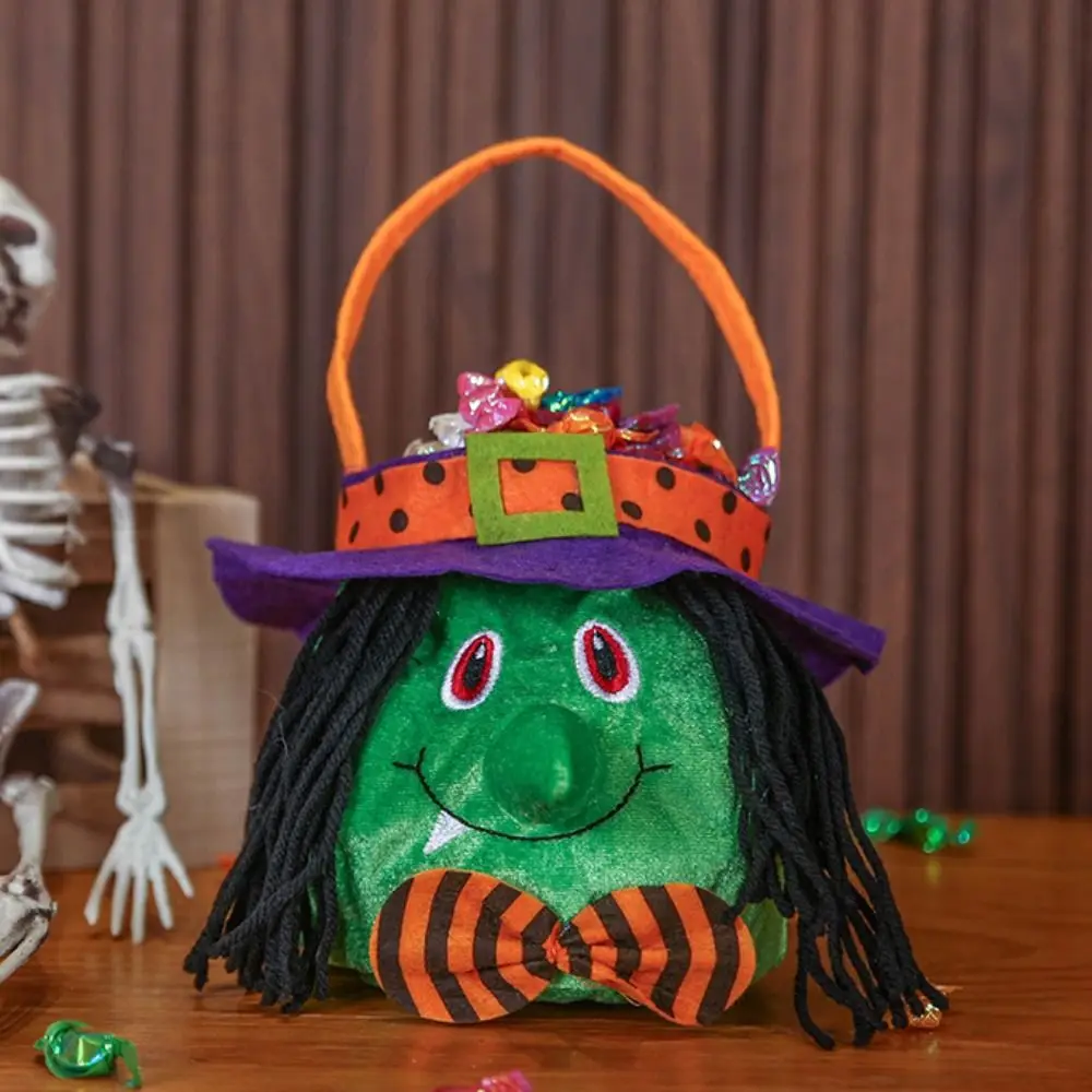 

Storage Bucket Halloween Candy Drawstring Bag Gifts Pouch Non-woven Trick or Treat Bag with String Bag Pumpkin Bag Children