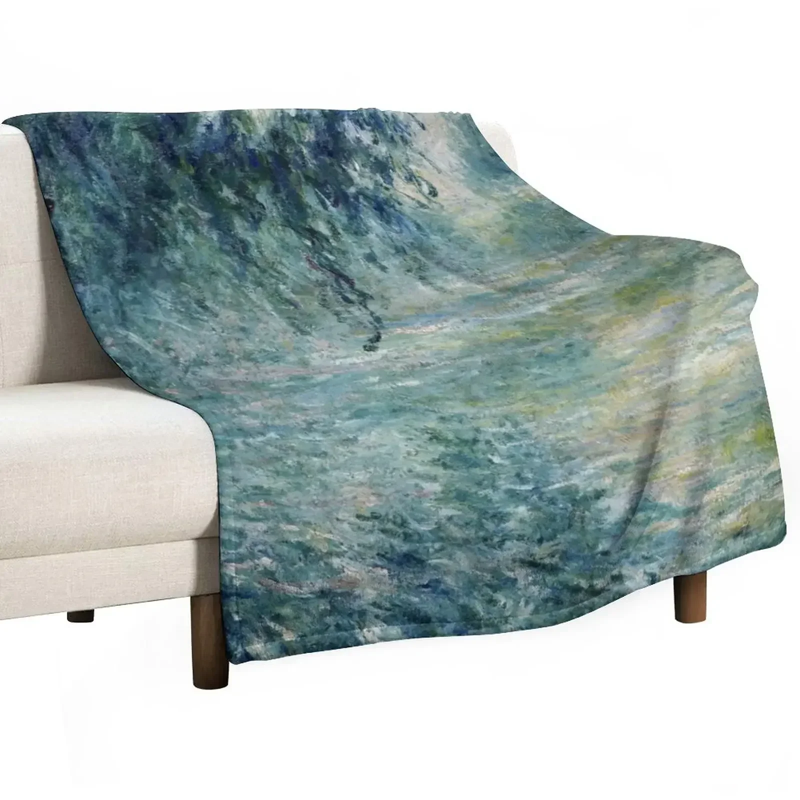 Monet Morning on the Seine Fine Art Throw Blanket For Baby Soft Blankets