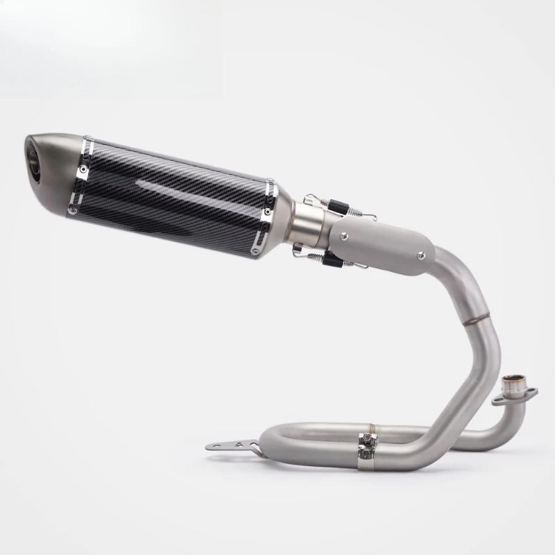 Forsound Monkey 125 New Exhaust Stainless Steel Black/Silver Small Square Full System Low Backpressure Optimization Urban