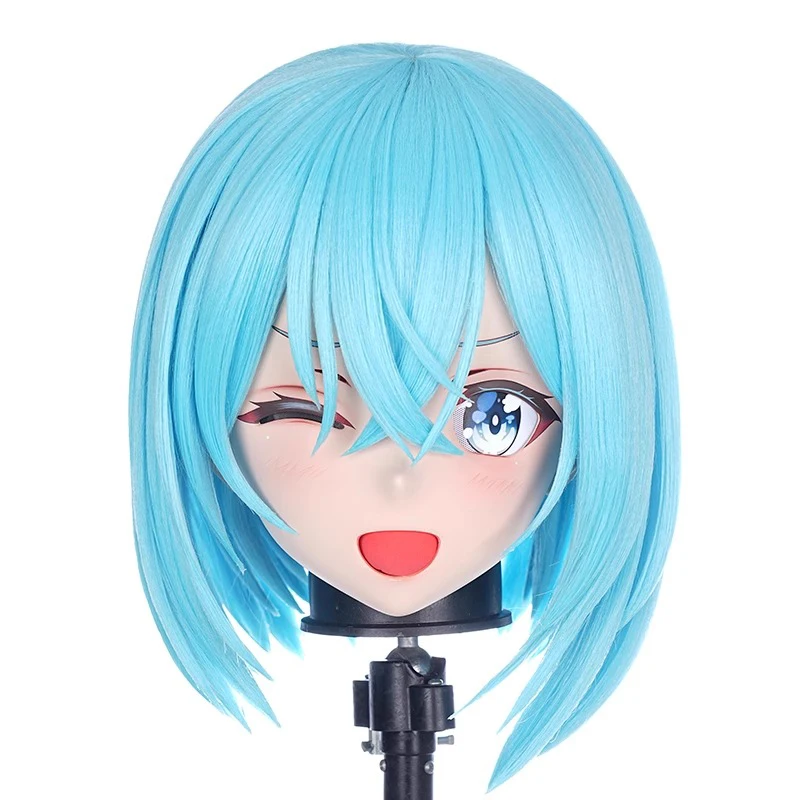 اليدوية تخصيص كامل عقال قفل دمية شخصية كرتونية كيغ تأثيري Kigurumi قناع الراتنج انمي ياباني أقنعة Kigurumi