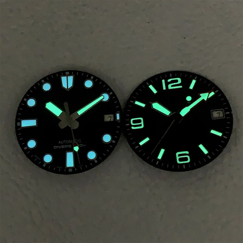 Mod 28.5mm Watch Dial and Watch Hand Combination Fits NH35 7S 4R Movement for SKX007 6105 SRPD Tuna Monster Turtle Watch Case