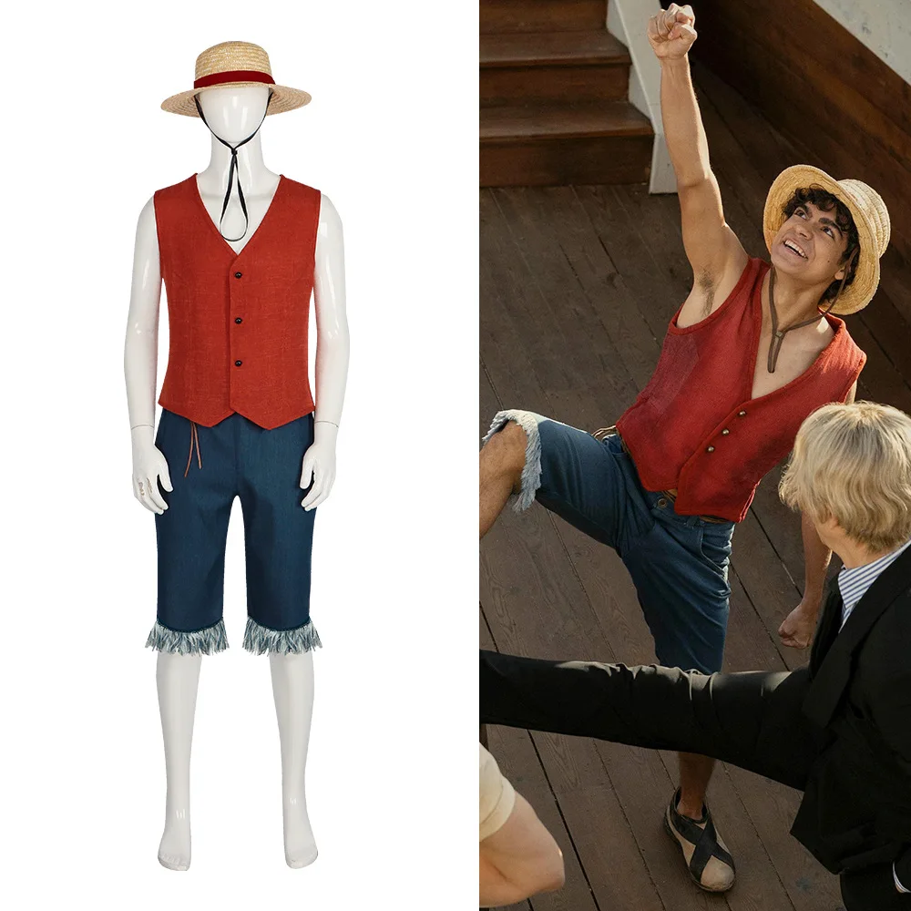 

Real-life Version Of Luffy Cosplay Costume Game Anime Film And TV Series Real-life Version Luffy Cosplay Costume Halloween Costu