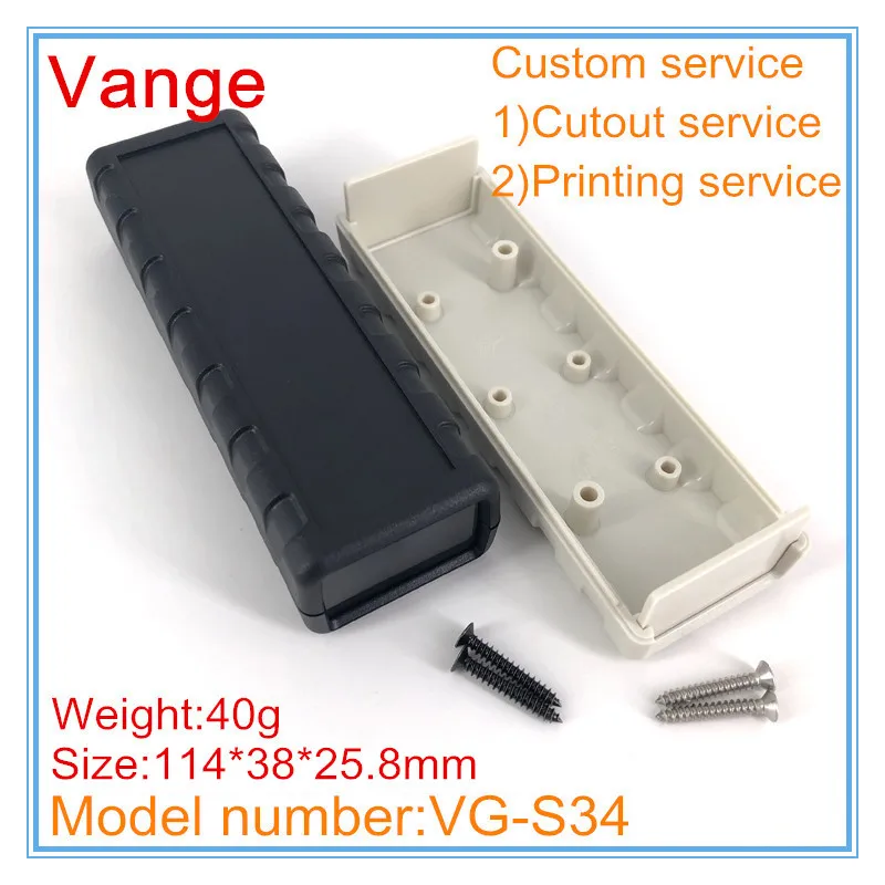 Vange control junction box 114*38*25.8mm ABS plastic electronics project box