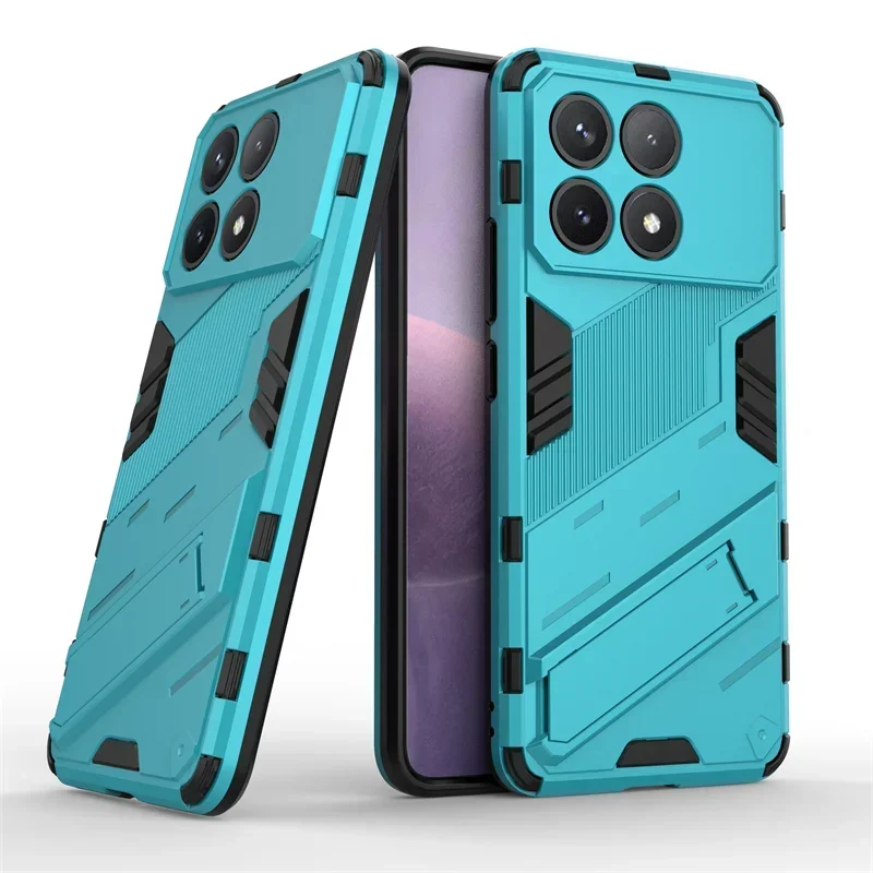 For Xiaomi Redmi K70E K70 Pro Hard Plastic Case Armor Hybrid Anti-Shock Hard Case with Kickstand for POCO X6 Pro