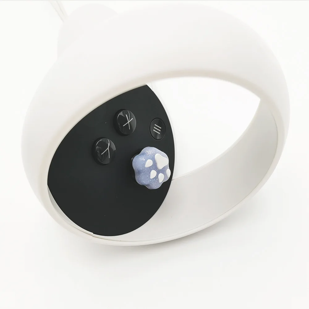 4 قطعة غطاء مقبض الإبهام من السيليكون الناعم لـ Meta Quest3 لـ Oculus Quest 2 لملحقات Pico4 VR