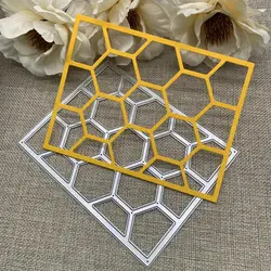 Hexagon rectangle frame Metal Cutting Dies Stencils For DIY Scrapbooking Decorative Handcraft Die Cutting Template Mold