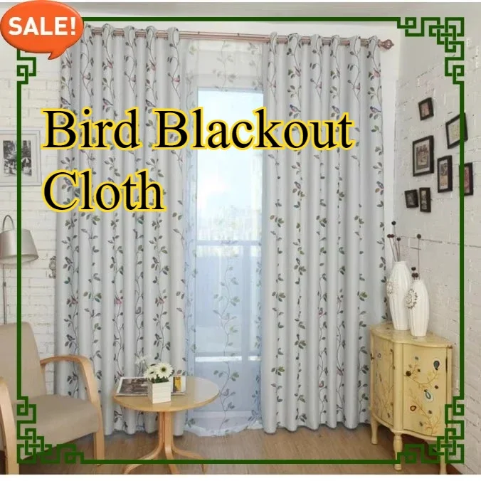

Детская плотная ткань с птицами для детей, гостиной, спальни, балкона, плотные шторы Rideaux Voilage, затвор для экрана