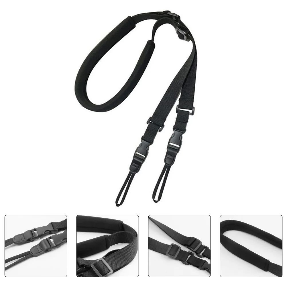 

2pcs Universal Neck Strap Adjustable Shoulder Belt For Dslr Digital Camera Nylon Anti-Slip Sling Travel Use Camera Accessory