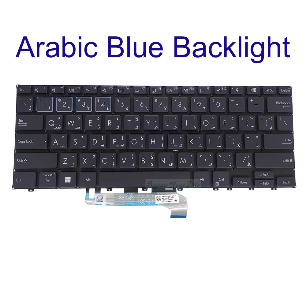 KR AR CH RU UK Italian Backlit Keyboard For Asus B5302 B5302F ExpertBook B5 Flip B5302FEA B5302FBA Arabic Korean Russian Chinese