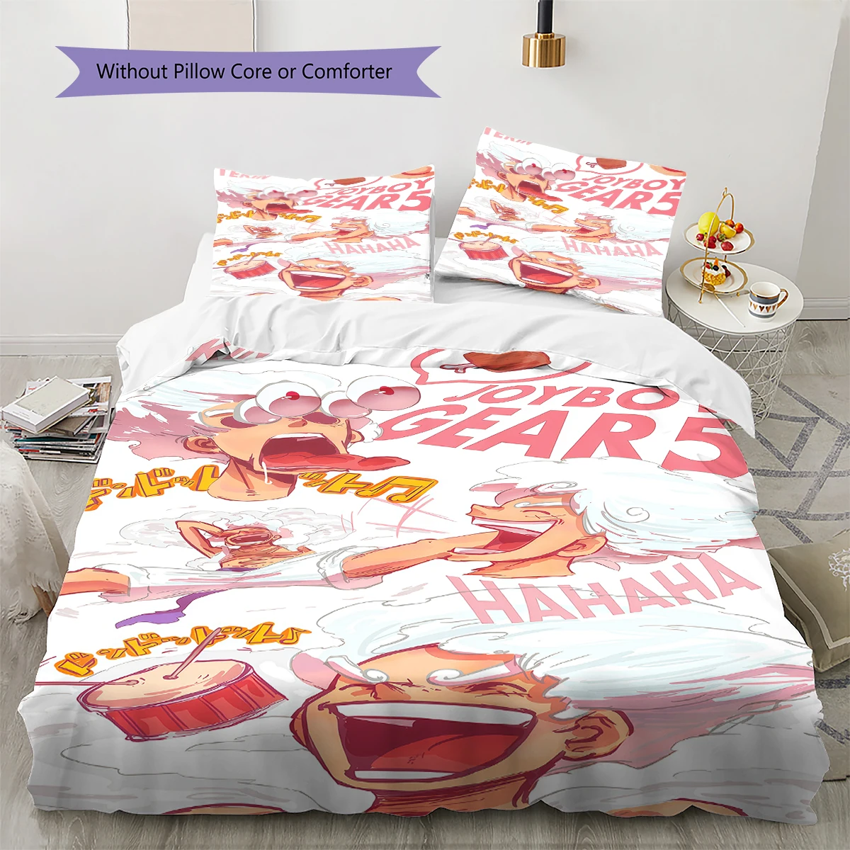 ONE PIECE GEAR 5 Comfortable Soft Duvet Cover, Children Bedding Gift Set, Extra Large Various Sizes -HE62