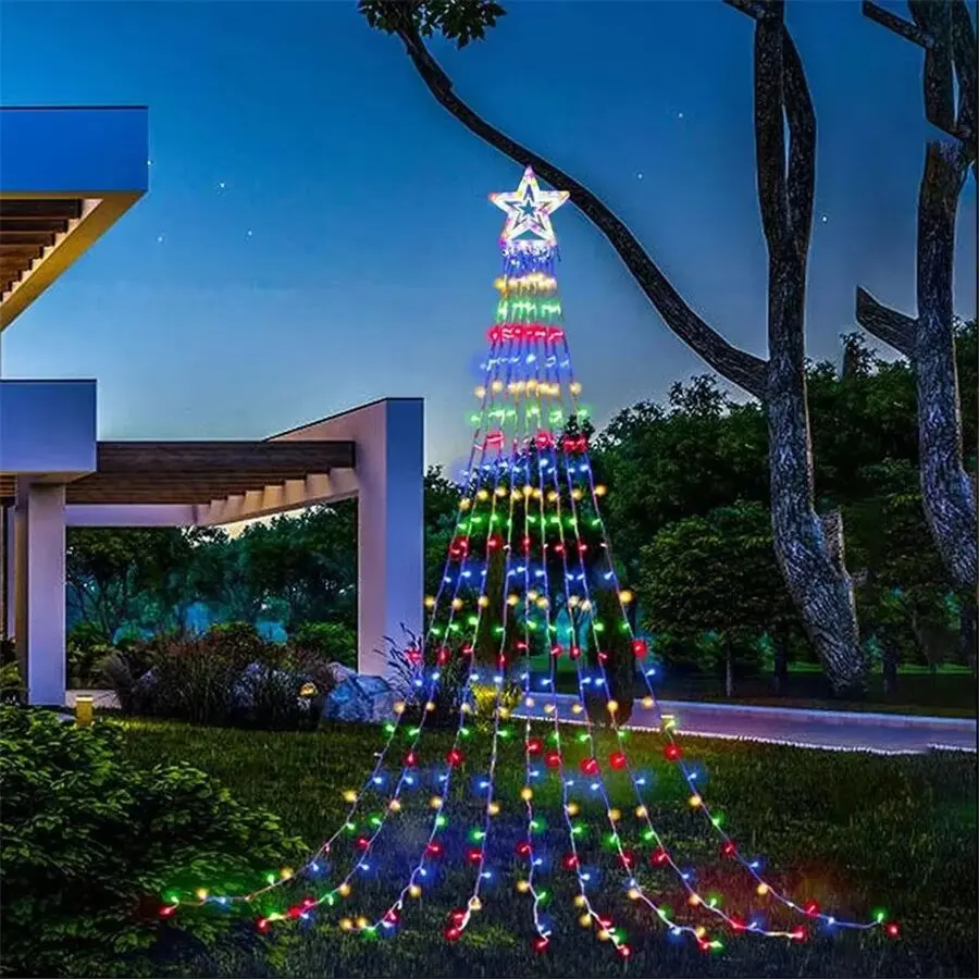 2023-new-led-christmas-garland-string-lights-outdoor-350leds-8-modes-stars-waterfall-fairy-lights-for-party-wedding-patio-decor