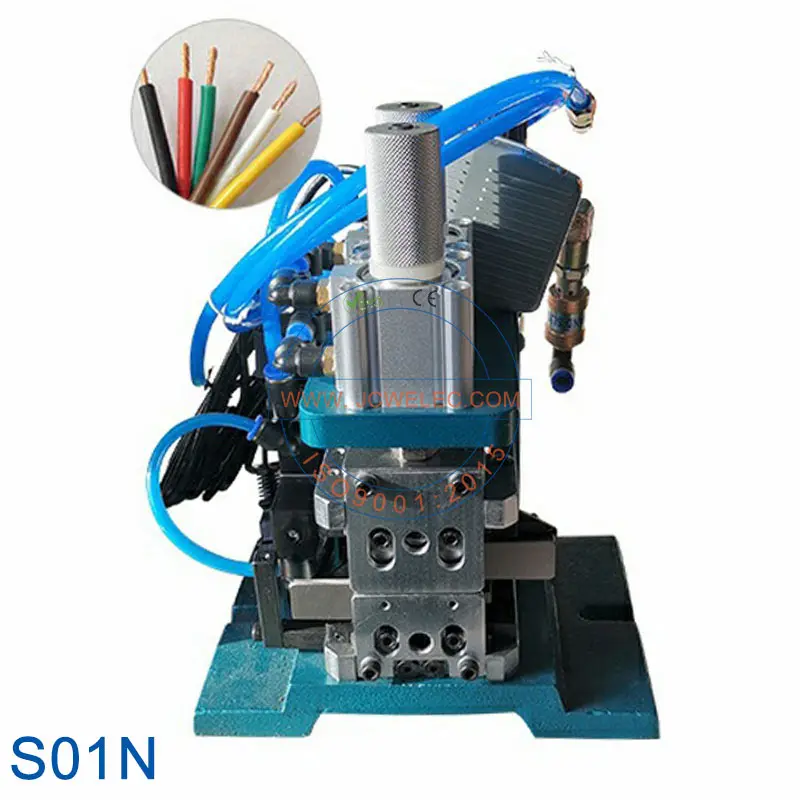 JCW-S01 S01B S01N S01BN Semi-auto Cable Stripping Tool 4f Pneumatic Wire Harness Stripping Twisting Machine