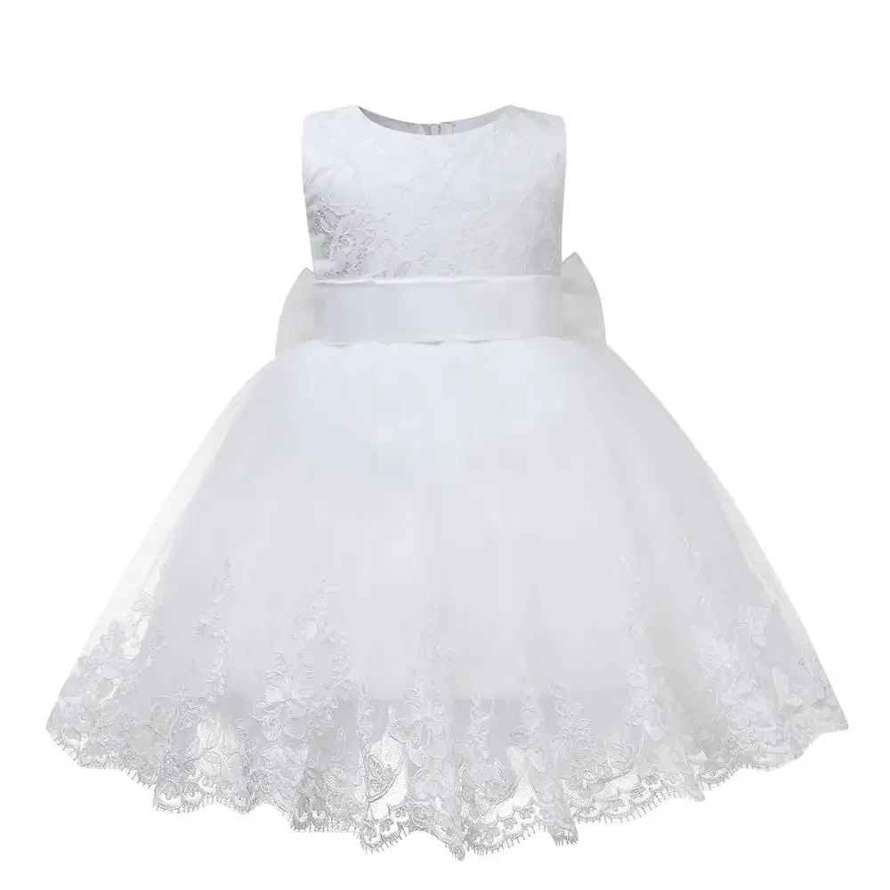 New Lace Baby Girl Clothes Cotton Christening Dress For Baby Girl Frock Princess Girl Dresses 1st Birthday Party Baptism Dress