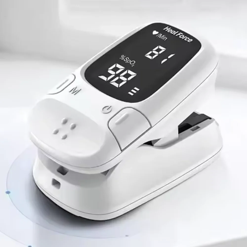 Finger Pulse Oximeter OLED Blood Oxygen Saturation Heart Rate Monitor Oxymeters Medical With Respiratory Digital Oximeter