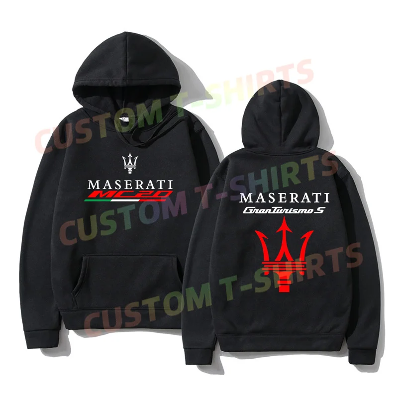 

2024 Oversized Essential Men Maseratis Racing Car Logo Hoodies Thermal Sportswear Women Long Sleeves Unisex S-3XL