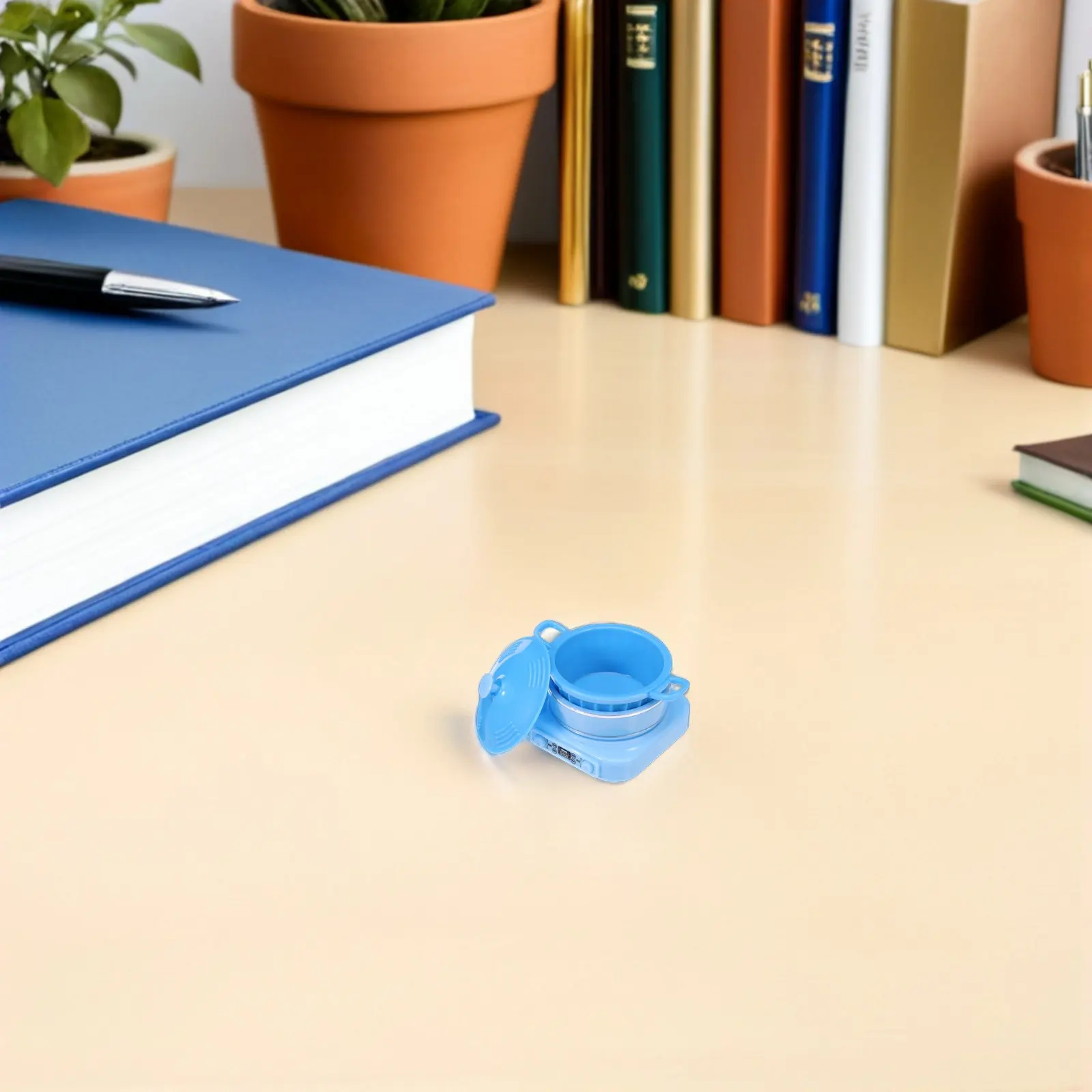 

Набор реалистичной миниатюрной индукционной плиты в масштабе 1:12, неэлектрическая имитация индукционной плиты для кукольного домика, кухонный прибор для игры в приготовление еды