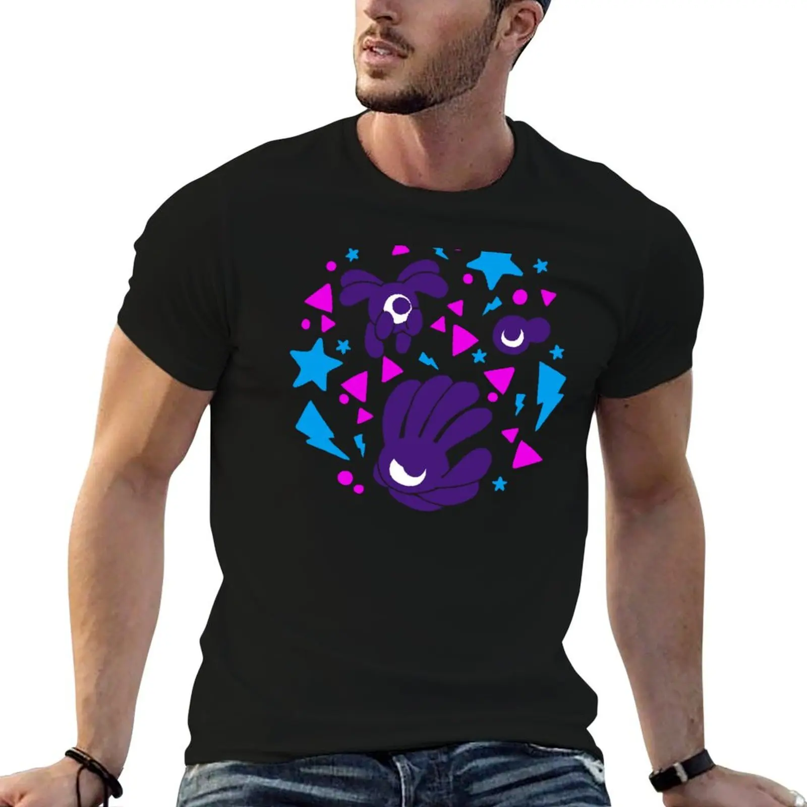 Phantom pattern T-Shirt Classic Crew Neck Cotton T-Shirt