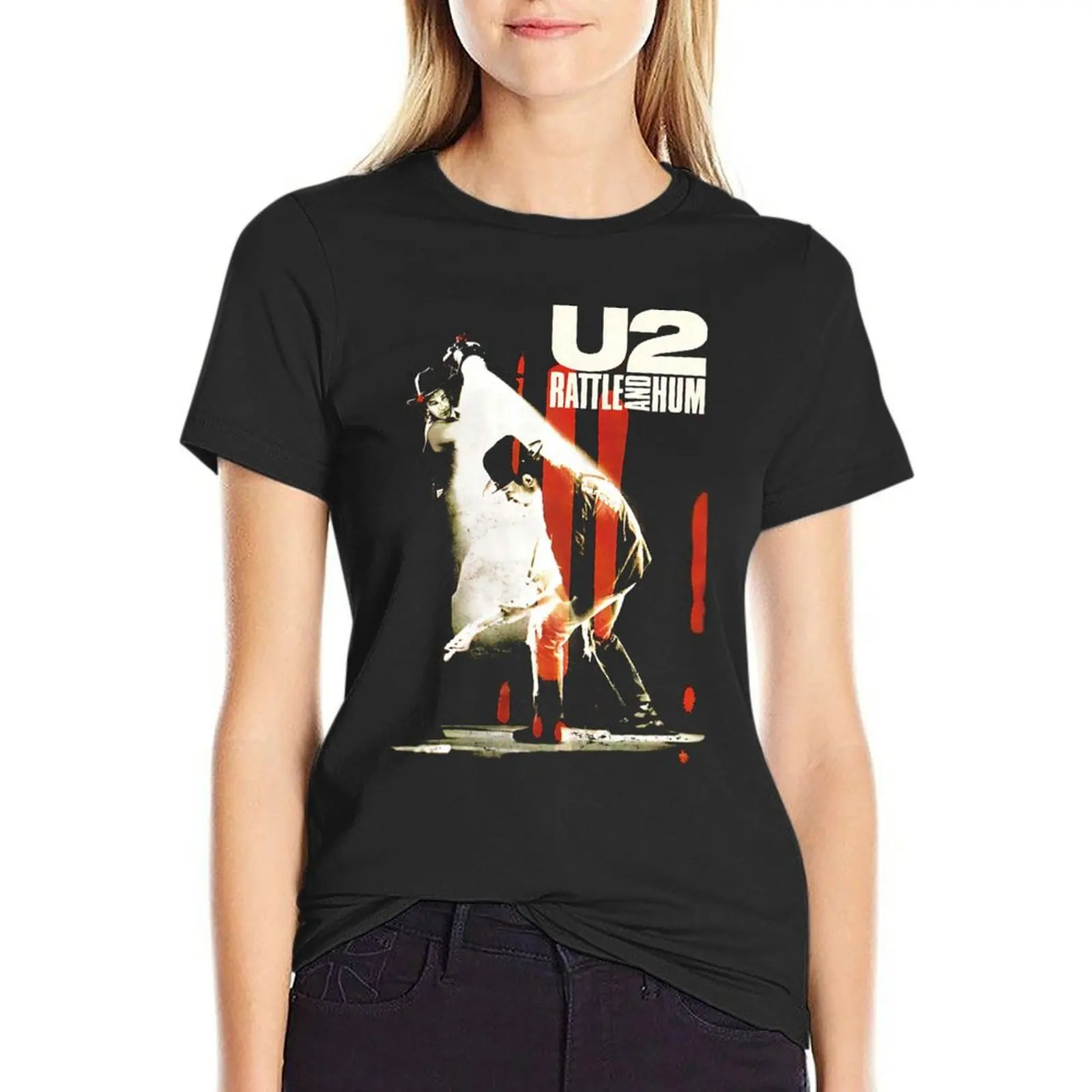 gsf564y>>u2 bono, u2 bono,u2 bono,u2 bono, u2 bono,u2 bono T-Shirt plain plain t shirts for Women