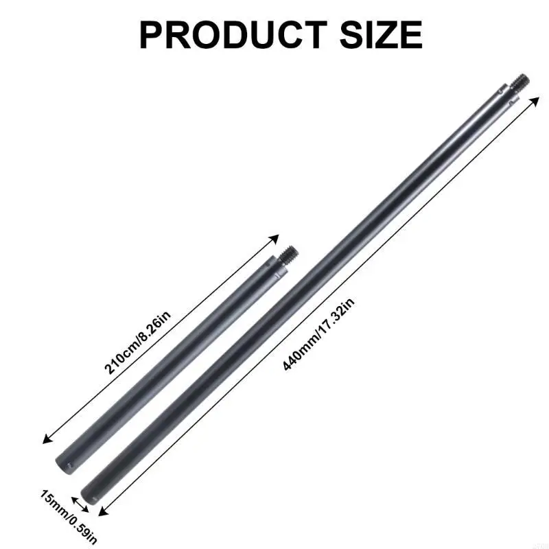  Camera Support Extension Bar 3/8" Male Female Thread Extender Rod for Outdoor Lighting and Surveillances Cameras