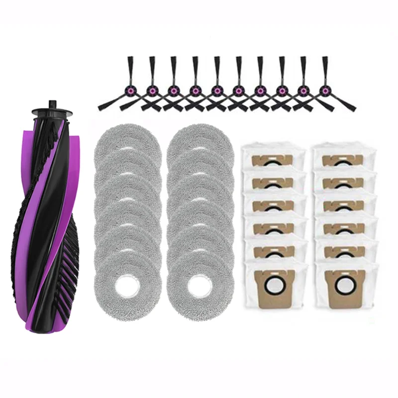 

【Home-Accessories】35PCS Replacement Parts Washable Main Side Brush Mop Cloth Dust Bag For JONR P20 Pro Robot Vacuum Cleaner Acce