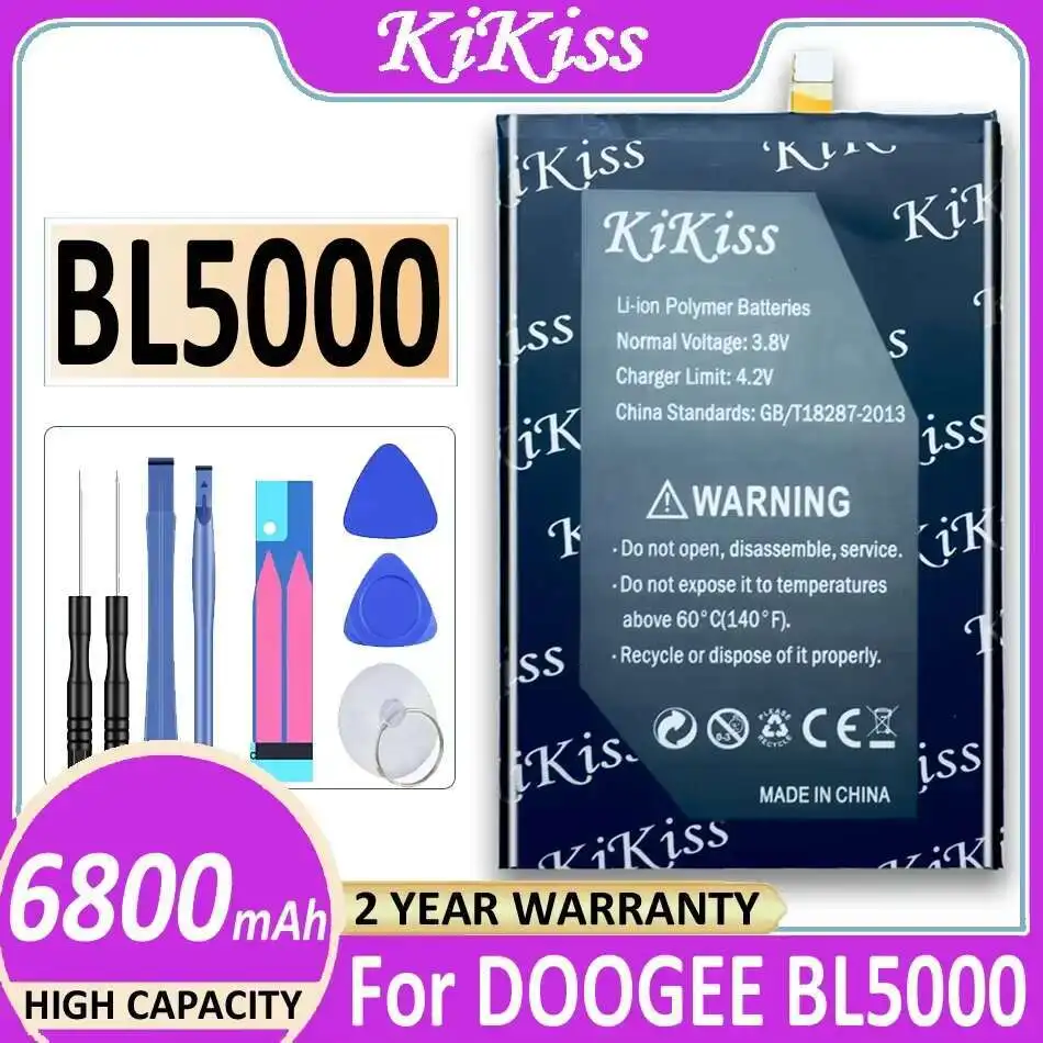 

6800Mah Premium Replacement Mobile Phone Battery High-Capacity For Doogee BL5000
