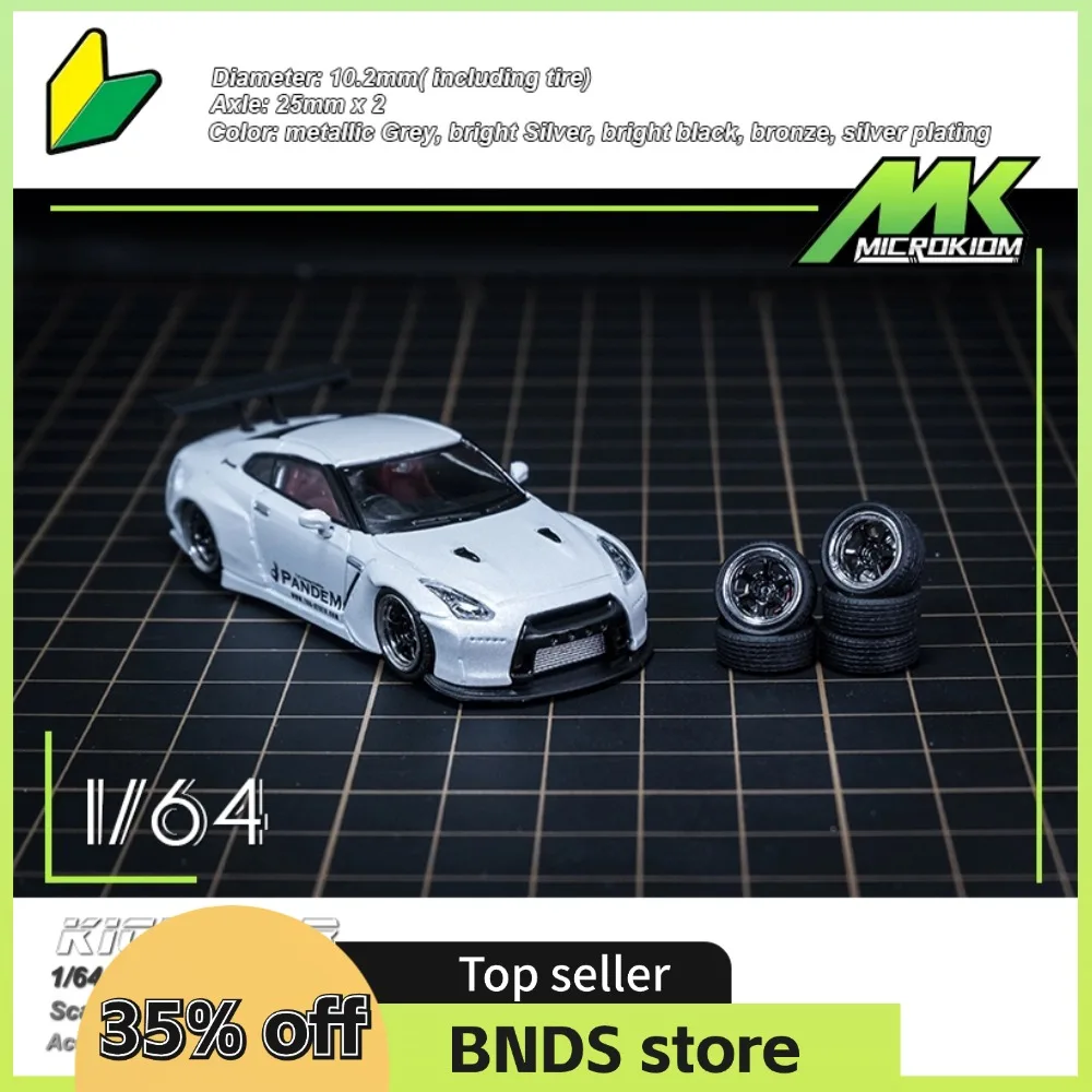 Chd 1/64 Abs Wielen Rubber Banden Met Remschijf Kit Gemodificeerde Onderdelen Diameter 10Mm Voor Model Auto Voertuig Speelgoed Hotwheels Tomica