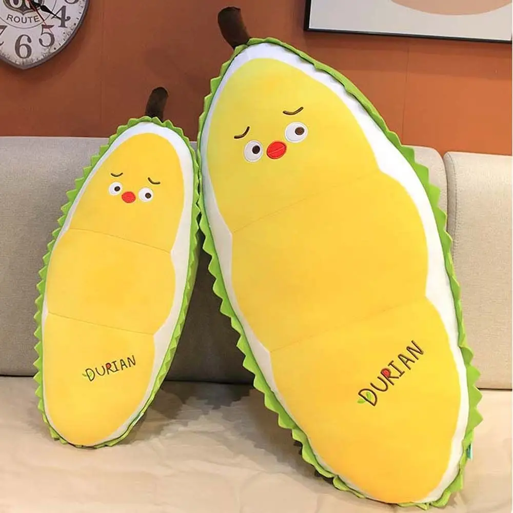 Oreiller plantes en peluche Durian poussin jaune décoration de la maison Durian jouets en peluche poupée de fruits en peluche jouets en peluche poupée en peluche