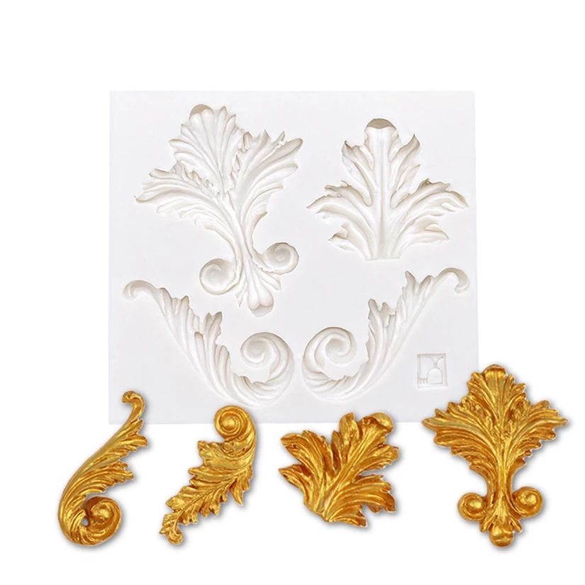 Symmetric Pattern Silicone Sugarcraft Mould Set, Fondant Cake Decorating Tools