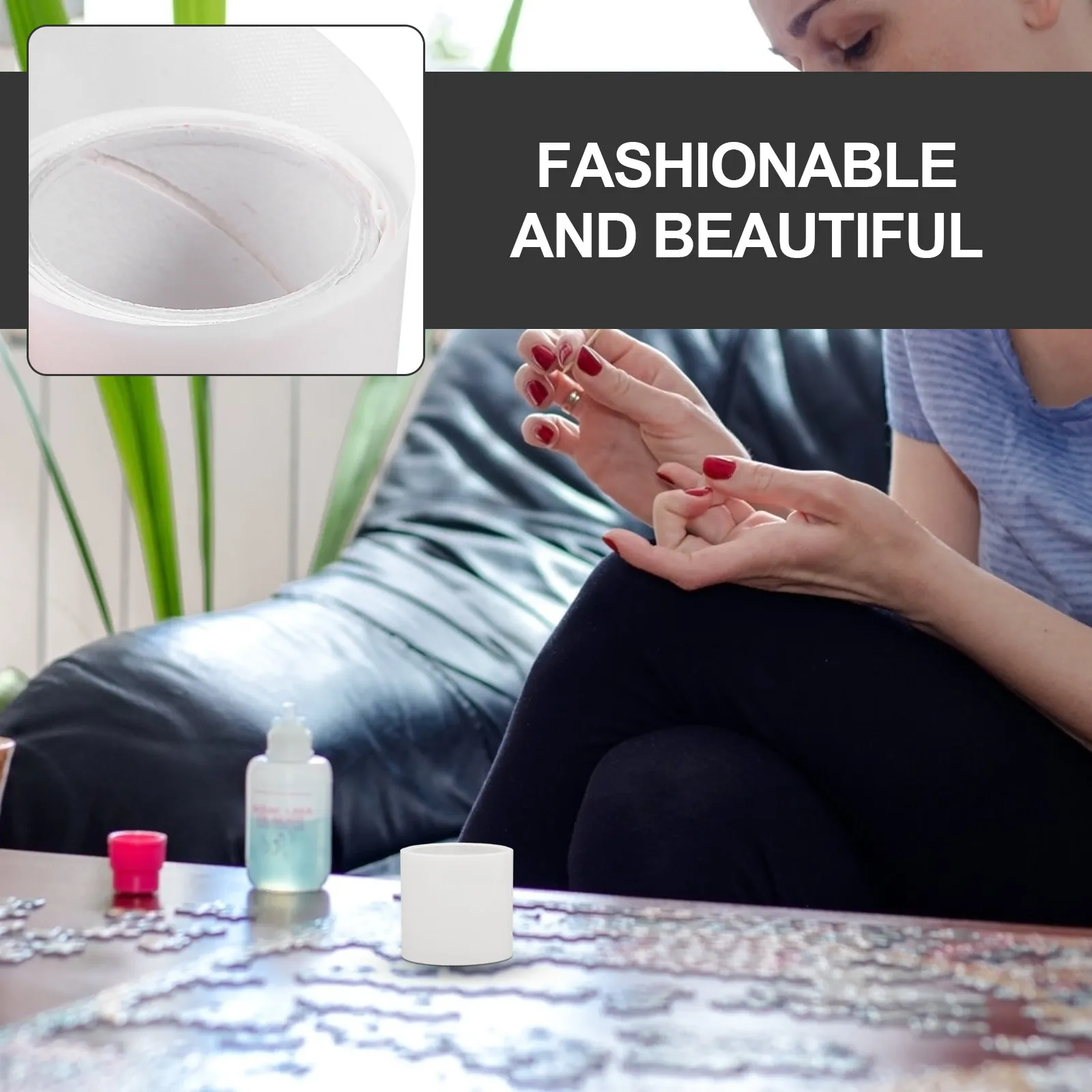 Nail Art Stickers 1 Roll Premium Adhesive Nail Wraps Trendy Patterns Fade Resistant Quick DIY Manicure for Festivals Weddings