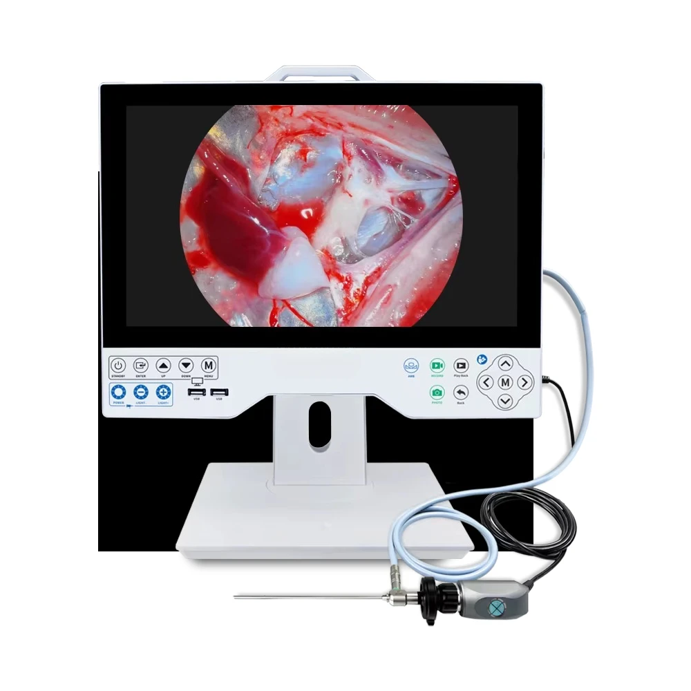 Best Selling 15-inch Compact All-in-One Veterinary Flexible Endoscope Surgical Instruments Endoscope  Electric Metal