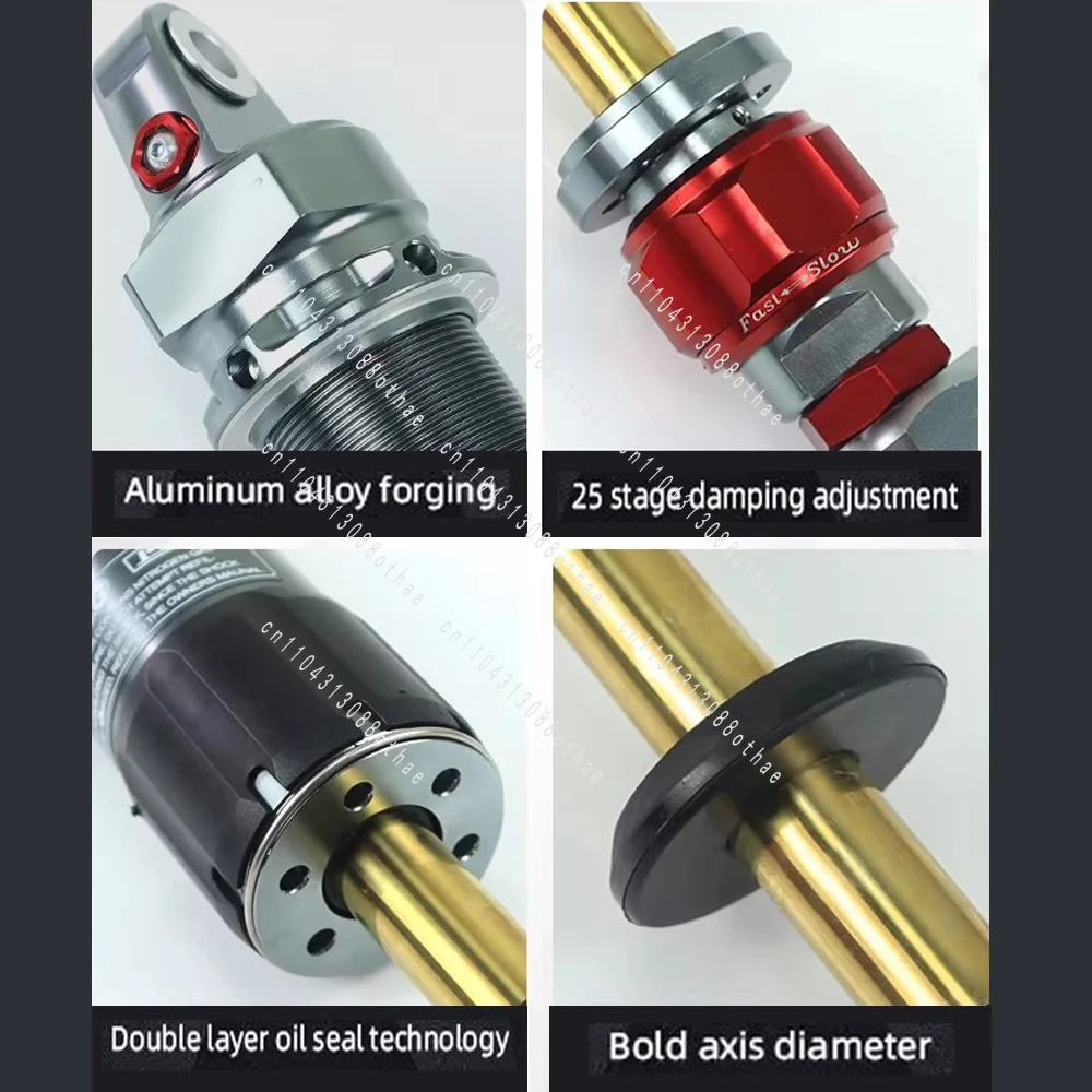 For QJMOTOR FORT 350 Fort350GS/GT Soft and Hard Adjustable Damping Long Stroke 110mm Rear Suspension Bold Shaft Core Real Shock