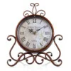 European Retro Iron Desktop Clock Living Room Decor Creative Clock Wholesale Quartz Clock