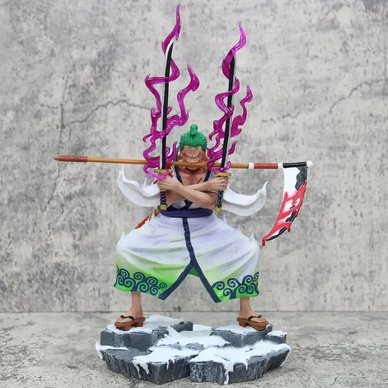 Figuras de acción de One Piece Gk Roronoa Zoro, modelos de Pvc, juguetes de cumpleaños, adorno de colección, fantasma, Inferno, Chopper, Anime, 31cm