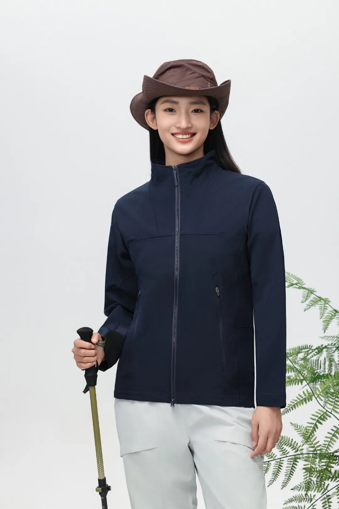 Spring and summer jackets, unisex stand up collar windproof outdoor casual jacket