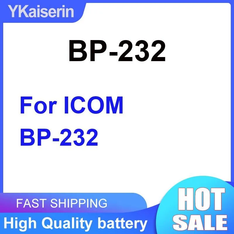 2600Mah For Icom BP-232 Strong Compatibility Two Way Radio Battery