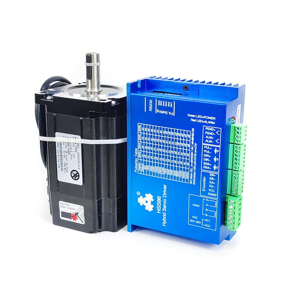 1.8도 6.0A 156mm 1000PPR 12N.m Nema 34 폐쇄 루프 심각