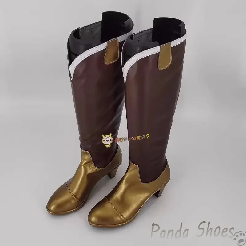 Puella Magi Madoka Magica Tomoe Mami تأثيري أحذية كوميدي كوس أحذية طويلة ل كوميك كون زي الهالوين التأثيري الدعامة الأحذية