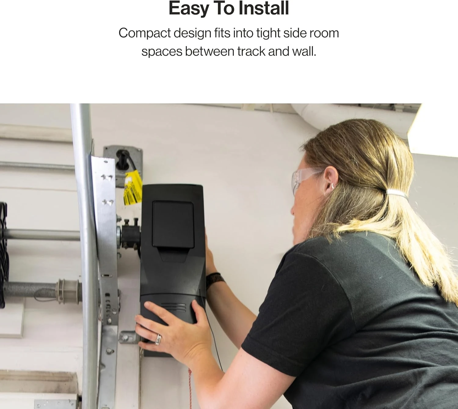 

Factory Price 6072H-O Residential Wall Mounted Garage Door Opener, Black 9"L x 6.8"W x 12"H up to 850 lbs