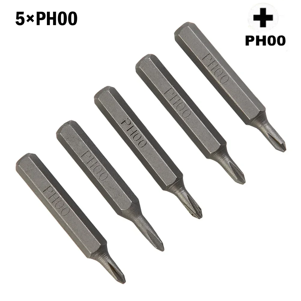 

H4x28mm Cross Screwdriver Bits PH0000 PH000 PH00 PH0 PH1 PH2 4mm Hex Shank Screwdriver Bit Power Tools Electric Screwdriver