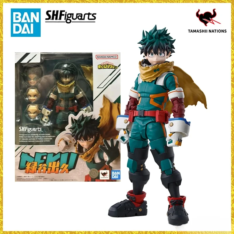 Original Bandai S.H.Figuarts SHF Izuku Midoriya Em Estoque Anime Action Collection Figuras Modelo Brinquedos