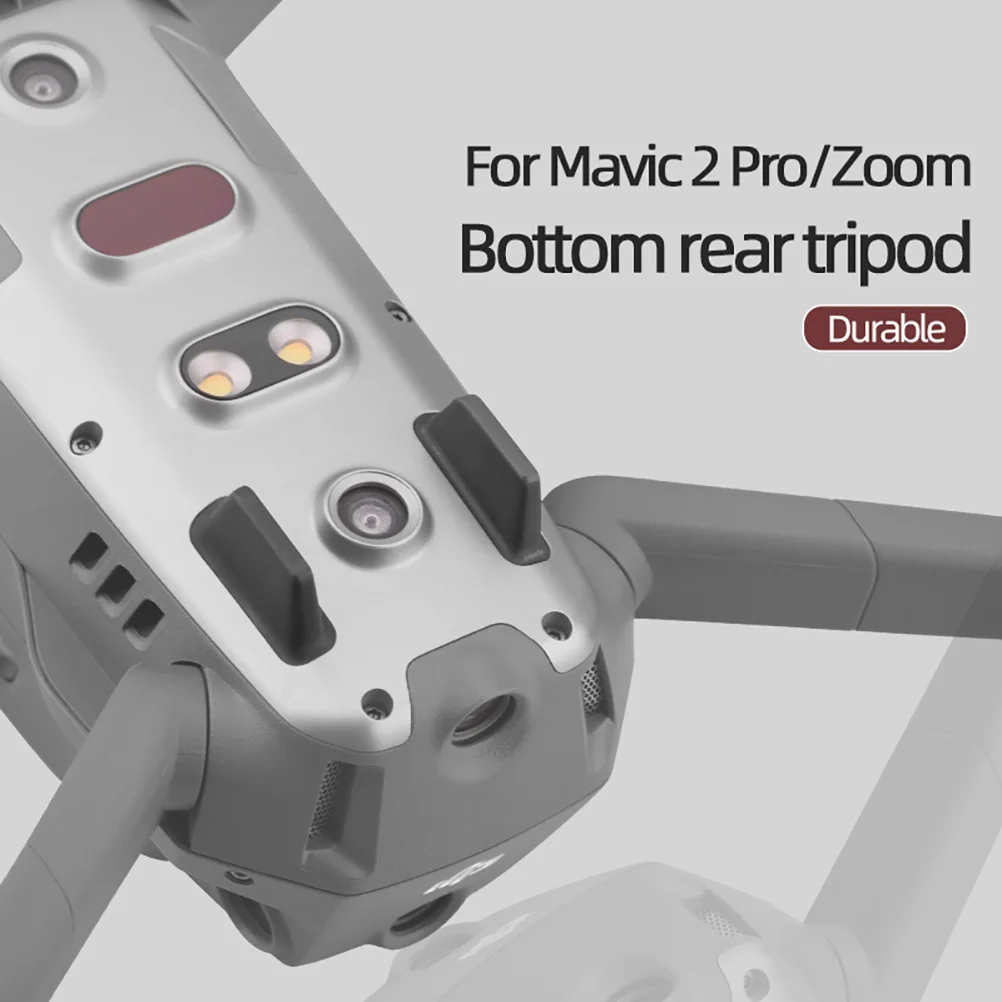 1 par de soporte inferior para 2 Pro Zoom, pieza de repuesto con acabado mate duradero, Kit de pie trasero para Dron