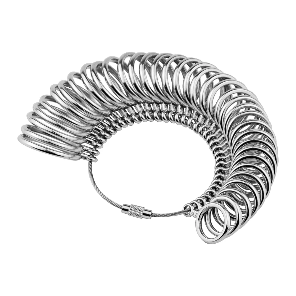 

Металлический размер колец на палец, измерительные приборы для колец из алюминиевого сплава, измерительная оправка для изготовления ювелирных изделий, инструменты стандартного размера