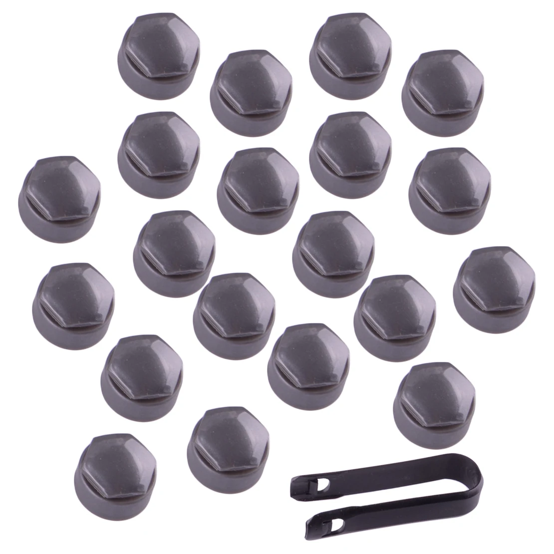 20Pcs/set 25mm Wheel Tire Lug Bolt Nut Caps Covers With 1 Removal Tool Fit For Audi A4 A5 S5 A6 S6 A7 A8 S8 RS4 RS6 Q3 Q5 TT A1