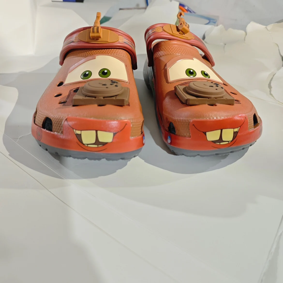 Disney Pixar Cars McQueen & Mater Breathable Waterproof Child Slippers Boys Outdoor Casual Sandals Trendy Gift Cartoon Design image 2