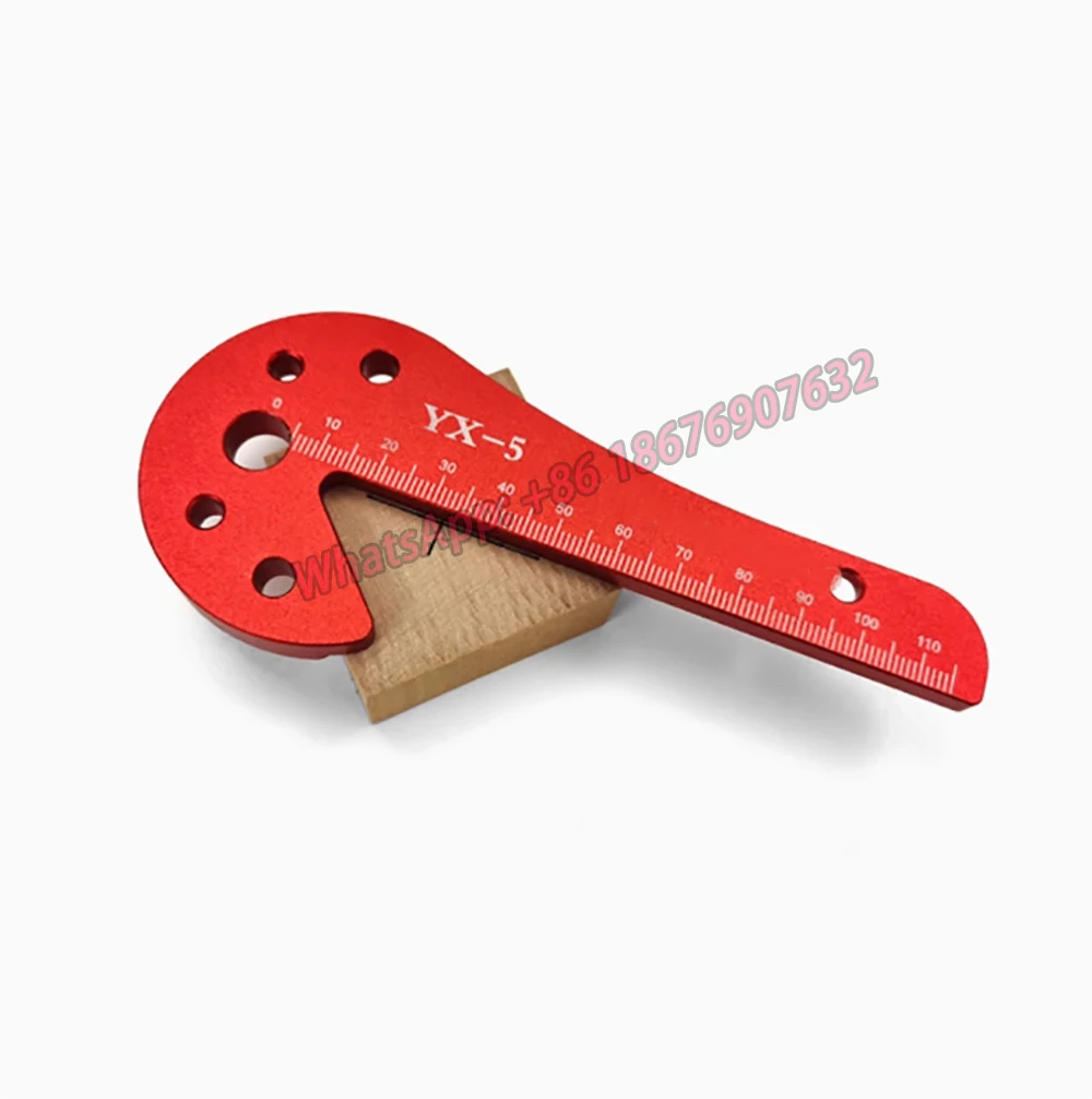 

​45/90° Center Measuring Tool Line Gauges Aluminum Center Scribe Carpenter Ruler Measuring 1pcs Woodworking Circle Center Scrib