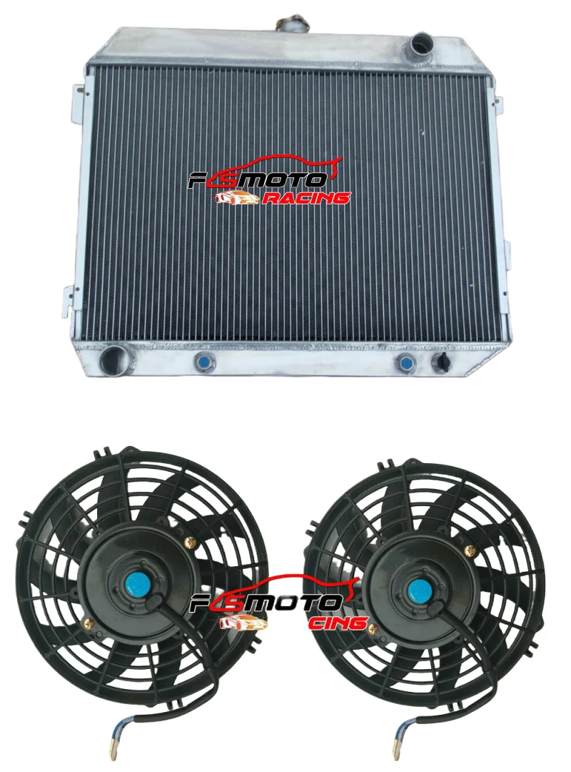 

3 Row Aluminum Radiator+Fan For 1963-1969 Dodge Charger 64 65 66 67 68 / Plymouth GTX 1968-1972 71 70 69