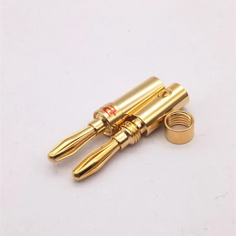 Budweiser Fine Copper Cross Banana Plug Gold-Plated Cross Budweiser Welding-Free Banana Plug